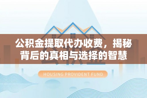 延津公积金提取代办收费，揭秘背后的真相与选择的智慧