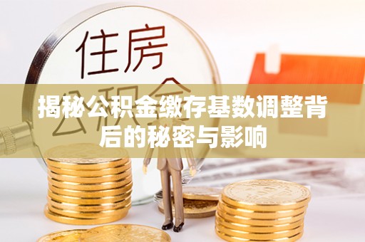 延津揭秘公积金缴存基数调整背后的秘密与影响
