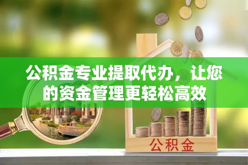 延津公积金专业提取代办，让您的资金管理更轻松高效