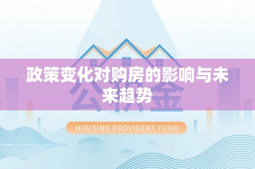 延津政策变化对购房的影响与未来趋势