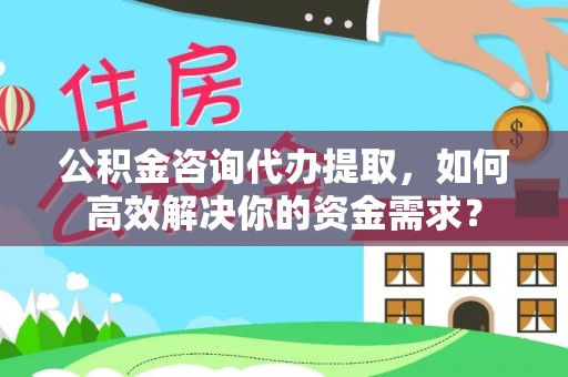 延津公积金咨询代办提取，如何高效解决你的资金需求？