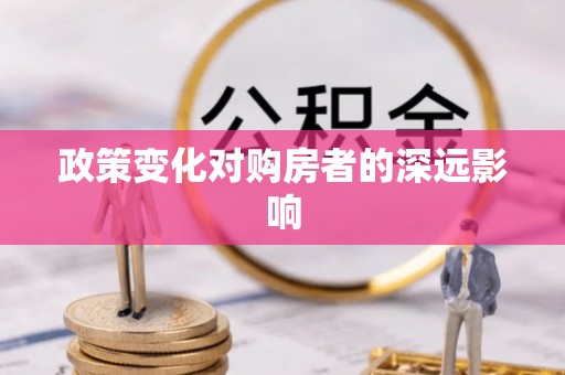 延津政策变化对购房者的深远影响